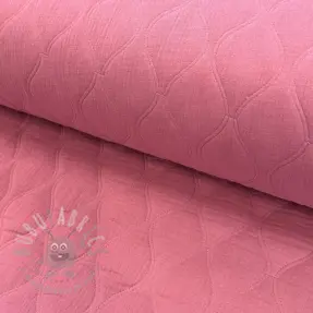 Double gauze/muslin QUILT Wave mauve