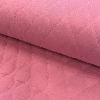 Double gauze/muslin QUILT Wave mauve