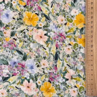 Linen viscose CREPE Flowers Simi digital print