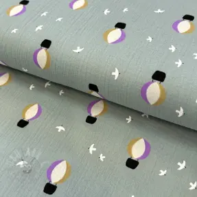 Double gauze/muslin Hot air balloons nile