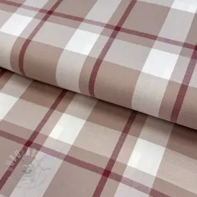 Viscose YARN DYED Check beige