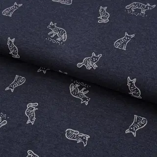 Jersey Hidden foxie indigo melange