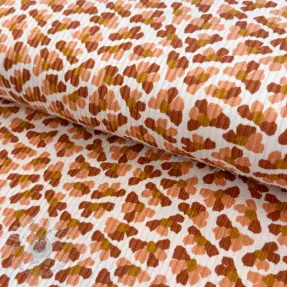 Corduroy WASHED Flower white