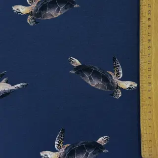Jersey Turtle midnight blue digital print