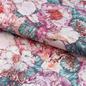 Cotton fabric SATIN Japanese NERIDA HANSEN digital print
