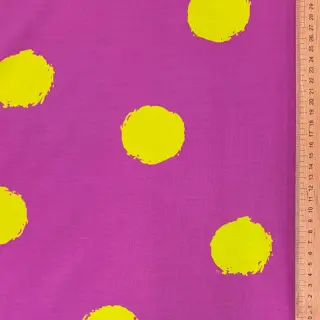 Jersey Big dots fuchsia