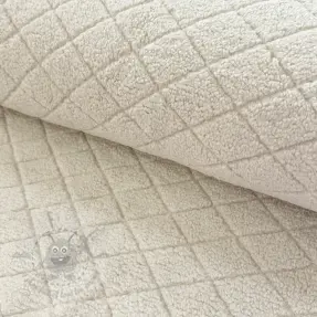 Coat fabric TEDDY Diamond beige