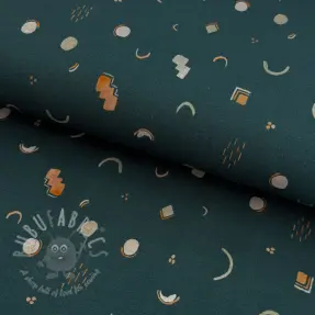 Jersey Graphic petrol digital print