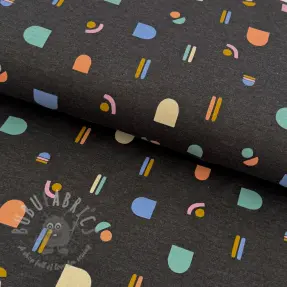 Jersey Abstract anthracite melange