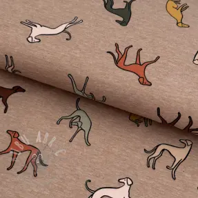 Jersey Dogs melange taupe