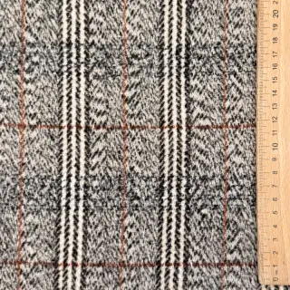 Coat fabric Checks ecru