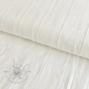 Cotton fabric VOILE DOBBY off white