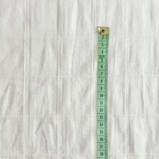 Cotton fabric VOILE DOBBY off white
