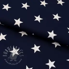 Cotton fabric Stars navy