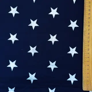 Cotton fabric Stars navy