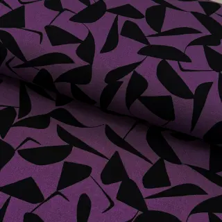 Viscose POPLIN STRETCH Abstract purple
