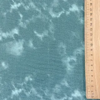 Double gauze/muslin TIE DYE dark cyan