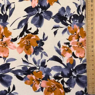 Sweat fabric Huge flowers ecru digital print