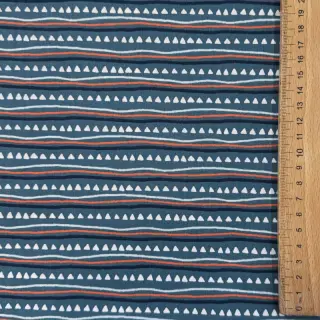 Cotton fabric Construction vehicles blue shadow ORGANIC