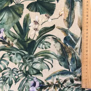 Decoration fabric Banana leaves linen digital print