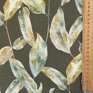 Decoration fabric Leaves army green digital print