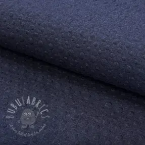 Sweat fabric Embossed indigo melange