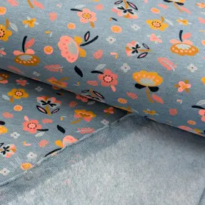 Sweat Flowers smoke blue melange