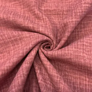 Double gauze/muslin STONE WASHED light rose