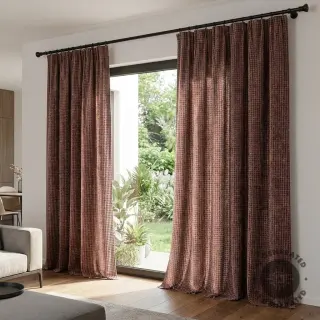 Decoration fabric VELOURS DECO SQUARE brown