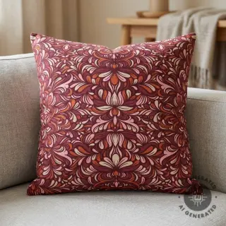 Decoration fabric Boho rosewood