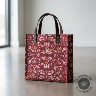 Decoration fabric Boho rosewood