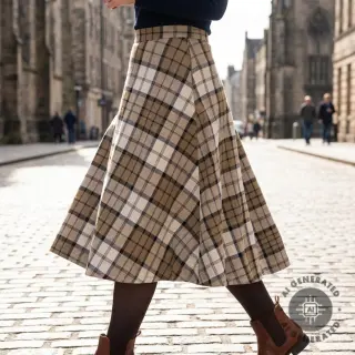 Scottish RECYCLED Checks ecru