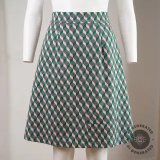 KNITTED JACQUARD Graphic green