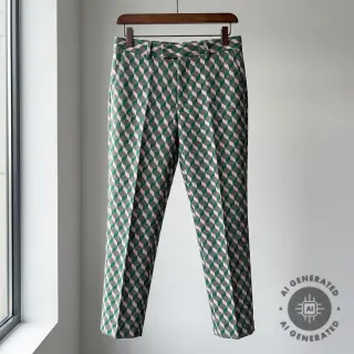 KNITTED JACQUARD Graphic green
