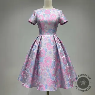 JACQUARD Flowers light lilac