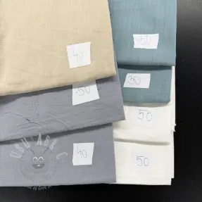 Last pieces package Cotton fabric with linen 081
