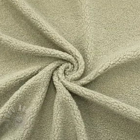 Coat fabric TEDDY old green
