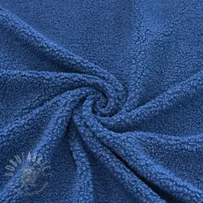 Coat fabric TEDDY cobalt
