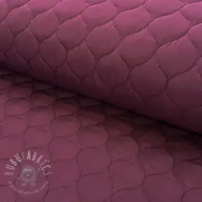 Stepped fabric Round aubergine
