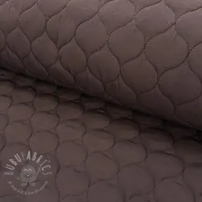 Stepped fabric Round brown