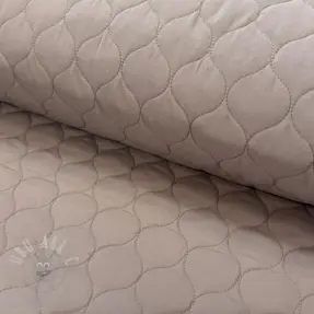 Stepped fabric Round taupe