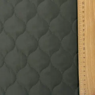 Stepped fabric Round moss green