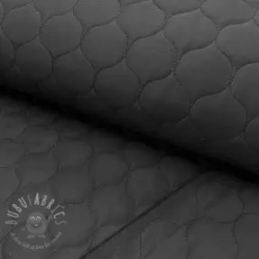 Stepped fabric Round black