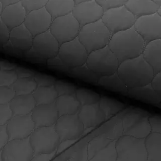 Stepped fabric Round black