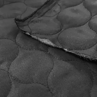 Stepped fabric Round black