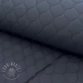 Stepped fabric Round navy