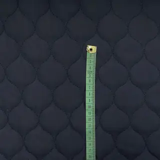Stepped fabric Round navy