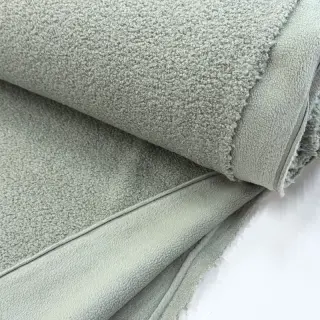 Fleece TEDDY DOUBLE SIDED old green