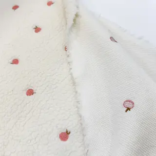 Coat fabric TEDDY JACQUARD EMBROIDERY Patches