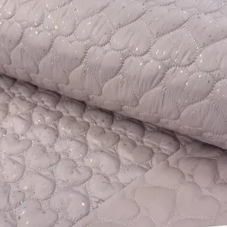 Stepped fabric FOIL Hearts dark powder